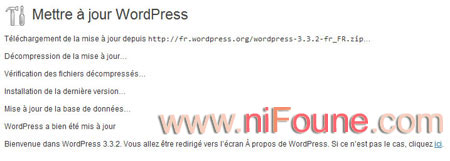 téléchargement mise à jour wordpress 3.3.2