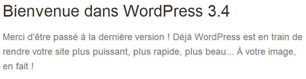 mise a jour wordpress 3.4