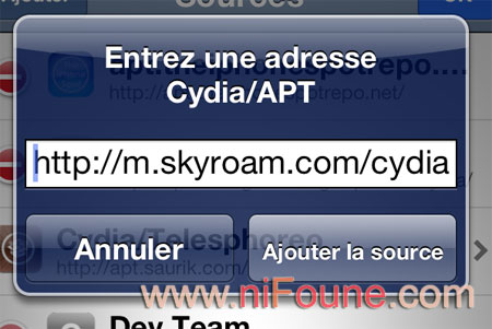 installation sources cydia