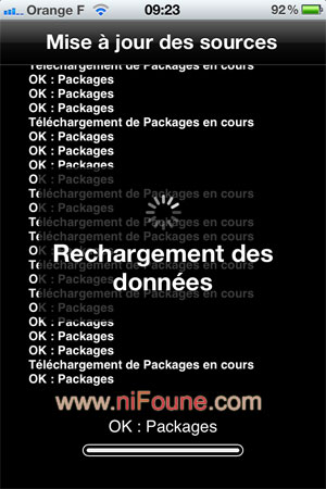 chargement des données