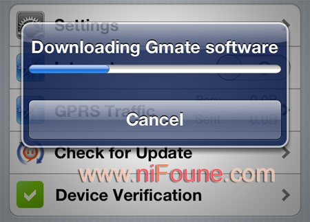 download update gmate+