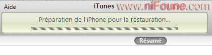 restauration iphone
