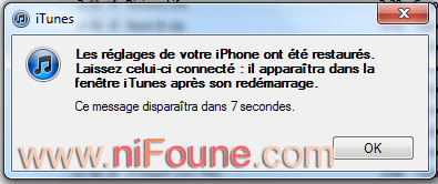 restauration iphone terminée