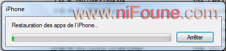 restauration des applications iphone