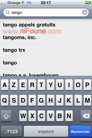 tango appels gratuits