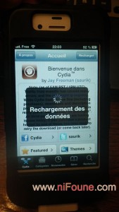 chargement de Cydia