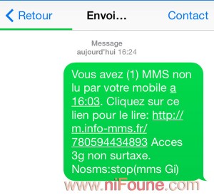 envoi de sms