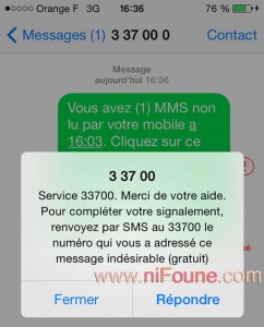 sms au 33700