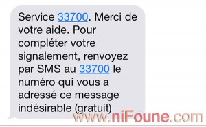 sms au 33700