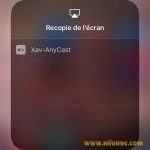 recopie de l'écran iphone sur la tv